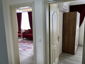 Deluxe-Apartment, Stadtblick | Wohnbereich
