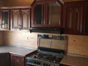 公寓, 2 间卧室 | 私人厨房 | 大冰箱、烤箱、炉灶、电热水壶