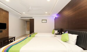Deluxe Room | Rollaway beds, free WiFi, bed sheets - Treebo Trend Abinand Grand Bhel (Ramachandrapuram)