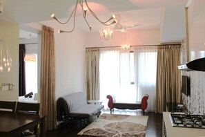 Junior-Apartment, 1 Schlafzimmer | Wohnzimmer | LED-Fernseher, Netflix