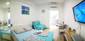 Studio tiện nghi đơn giản | 1 phòng ngủ, trang trí khác biệt 