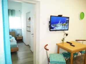 公寓, 1 間臥室 | 手提電腦工作空間、隔音、熨斗/熨衫板、免費 Wi-Fi