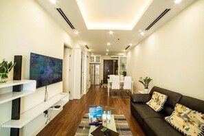 Apartment, 2 Bedrooms | Living area | Flat-screen TV - Bayhomes Imperia Garden (Hanoi)