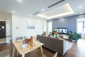 Apartment, 3 Bedrooms | Living area | Flat-screen TV - Bayhomes Imperia Garden (Hanoi)