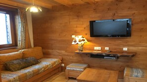 TV, DVD player, stereo