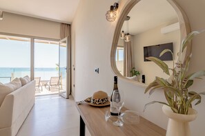 Studio Suite, Sea View | In-room safe, free WiFi, bed sheets - Blue Horizon Studios (Zakynthos)