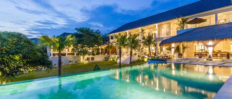 Front of property - evening/night