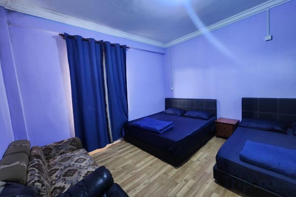 Desk, laptop workspace, iron/ironing board (on request), WiFi (free)