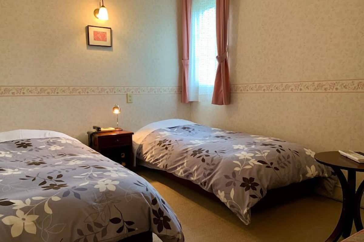 Habitación con 2 camas individuales | Tabla de planchar con plancha