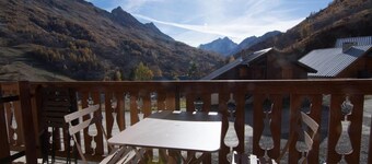 1st floor, balcony, tv, ski locker, 28m², Valloire
