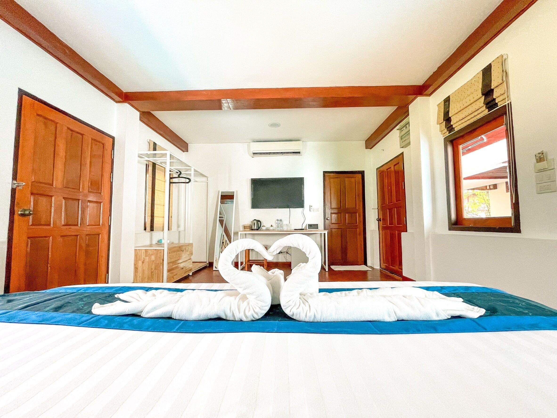 Family poolvilla | 遮光窗帘、免费 WiFi、床单