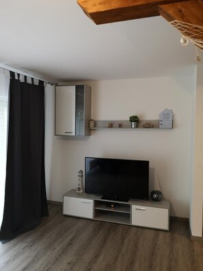 TV de tela plana, DVD player