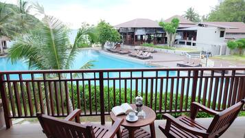 Villa with Pool View | View from room
