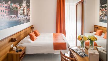 Kahden hengen standard-huone (yksi tai kaksi sänkyä) | Ylelliset vuodevaatteet, pimennysverhot, ilmaiset vauvansängyt