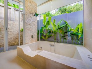 Villa, Multiple Beds | Deep soaking bathtub