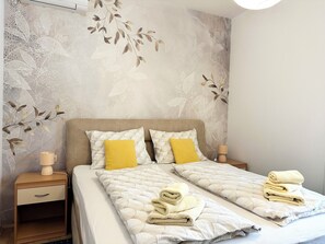 2 Schlafzimmer, Bügeleisen/Bügelbrett, kostenloses WLAN, Bettwäsche
