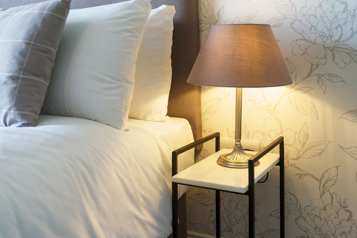 hypo-allergenic bedding, individually decorated, individually furnished