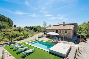 Pool - SON FERRAGUT - Villa with private pool in Sa Pobla. Free WiFi (Sa Pobla)