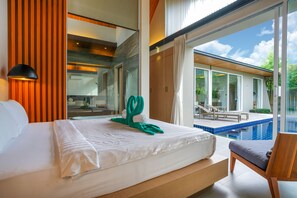 3 Bedrooms with Private Pool Villa | Ausblick vom Zimmer