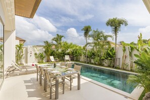 Family Villa, 3 Bedrooms, Private Pool, Garden View | Private pool