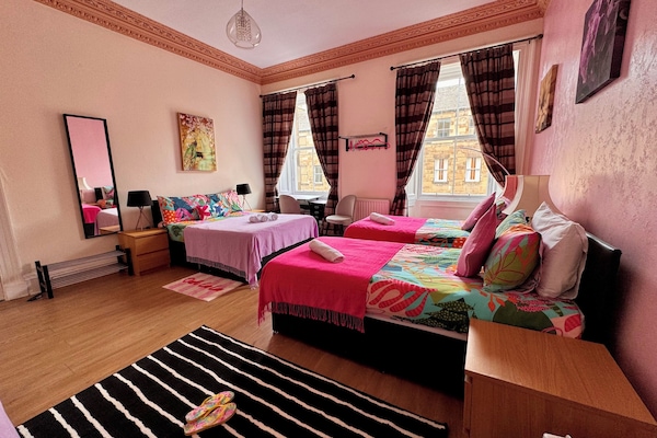 Quadruple Room, Shared Bathroom (Room 1) | Blackout drapes, iron/ironing board, free WiFi, bed sheets