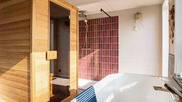 Loft, sauna | Kamar mandi | Perlengkapan mandi gratis, pengering rambut, handuk, dan sabun