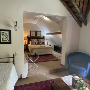 Family Double Room | In-room safe, laptop workspace, iron/ironing board, free WiFi - De Witt'e Guest House (Bloemfontein)