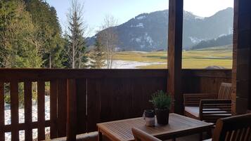 Apartment, 2 Schlafzimmer, Balkon, Bergblick (Lebens.Glueck) | Blick vom Balkon