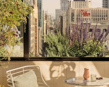 Rooftop terrace at The Hoxton Downtown LA
