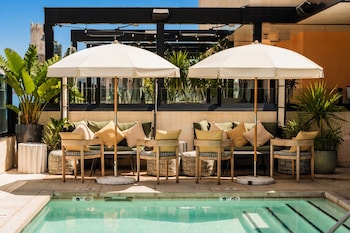 Outdoor pool, open 7:00 AM to 10:00 PM, free cabanas, pool umbrellas at The Hoxton Downtown LA