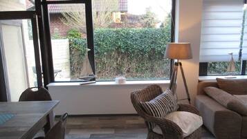 TV, video games, DVD player, foosball