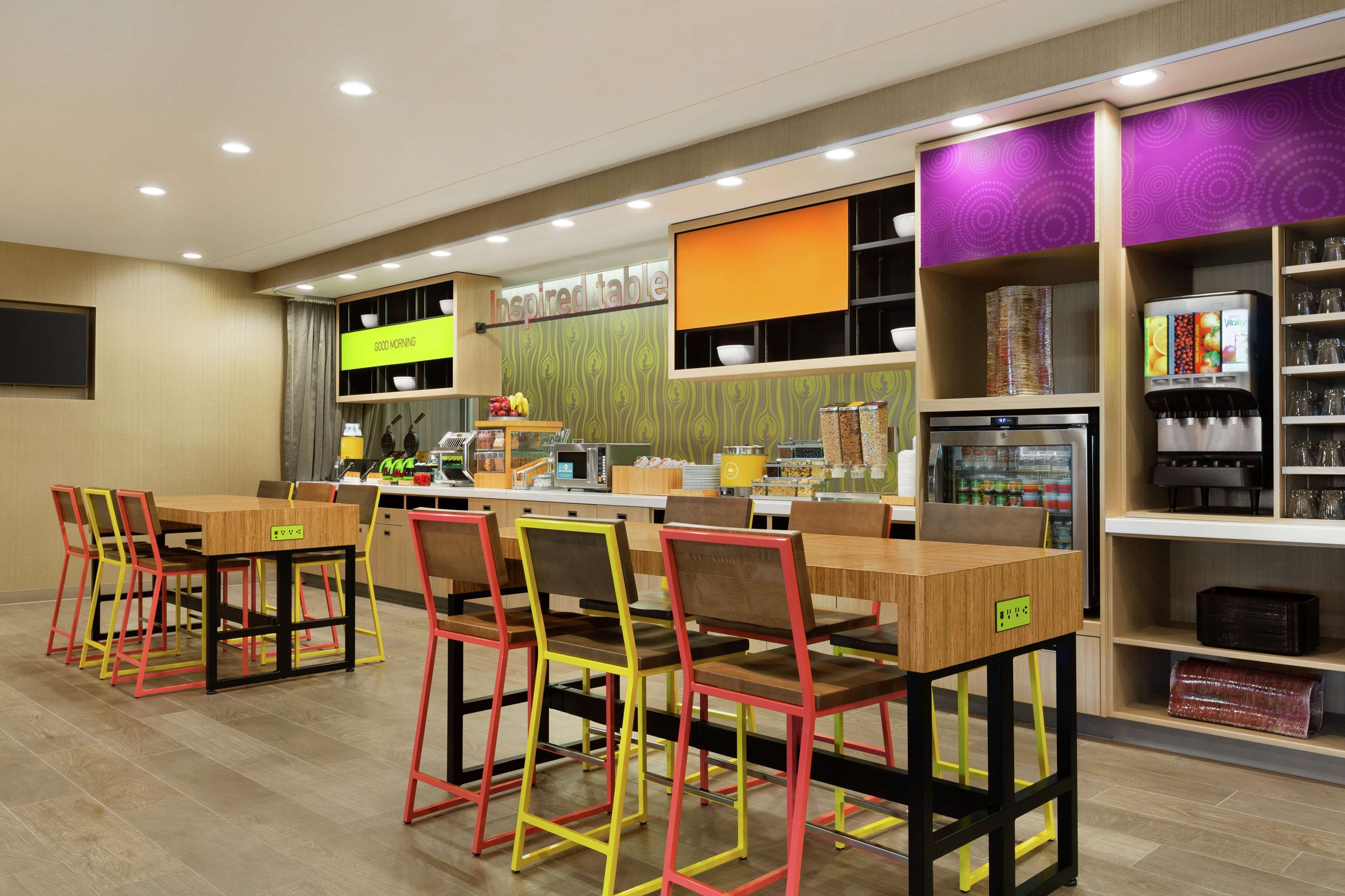 Café da manhã self-service grátis todos os dias