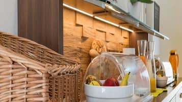 Tägliches Frühstücksbuffet gegen Gebühr
