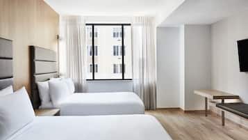 Hypo-allergenic bedding, desk, soundproofing, iron/ironing board