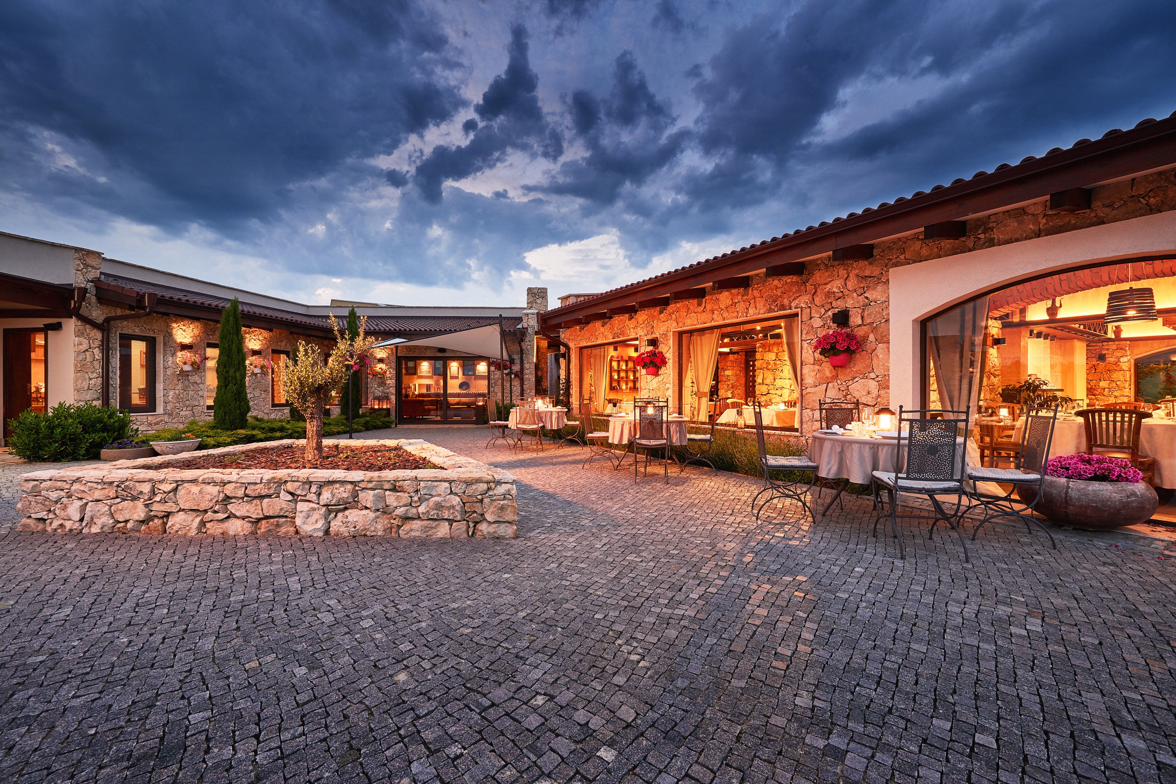 Front of property - evening/night