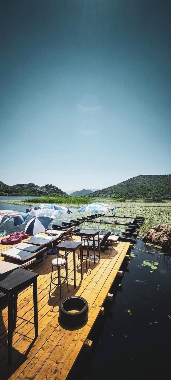 Vista a la playa o el mar