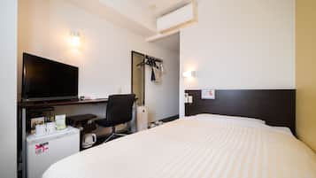 Desk, free WiFi, bed sheets