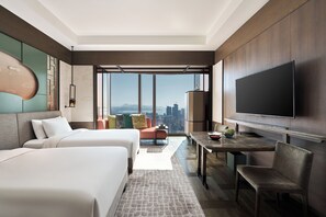 2 Twin Beds with Skyline View | View from room - Park Hyatt Shenzhen (Shenzhen)