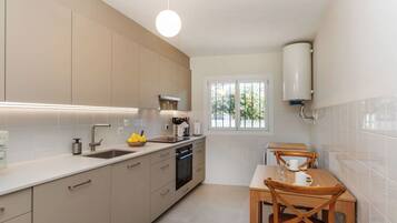 Microwave, oven, dishwasher, highchair