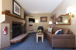 Deluxe Condo, 1 Bedroom, Kitchenette | Living area - Olympic Village Inn (Olympic Valley)