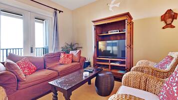 Fernseher, DVD-Player, Videothek, Stereoanlage