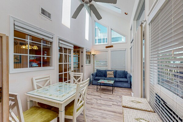 Interior - Gulf view home across the street from the beach - walk to shops/restaurants (Santa Rosa Beach)