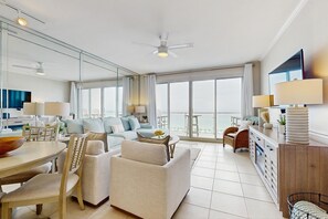 TV, DVD player - Stunning waterfront home with convenient beach access, pool & gym (Destin)