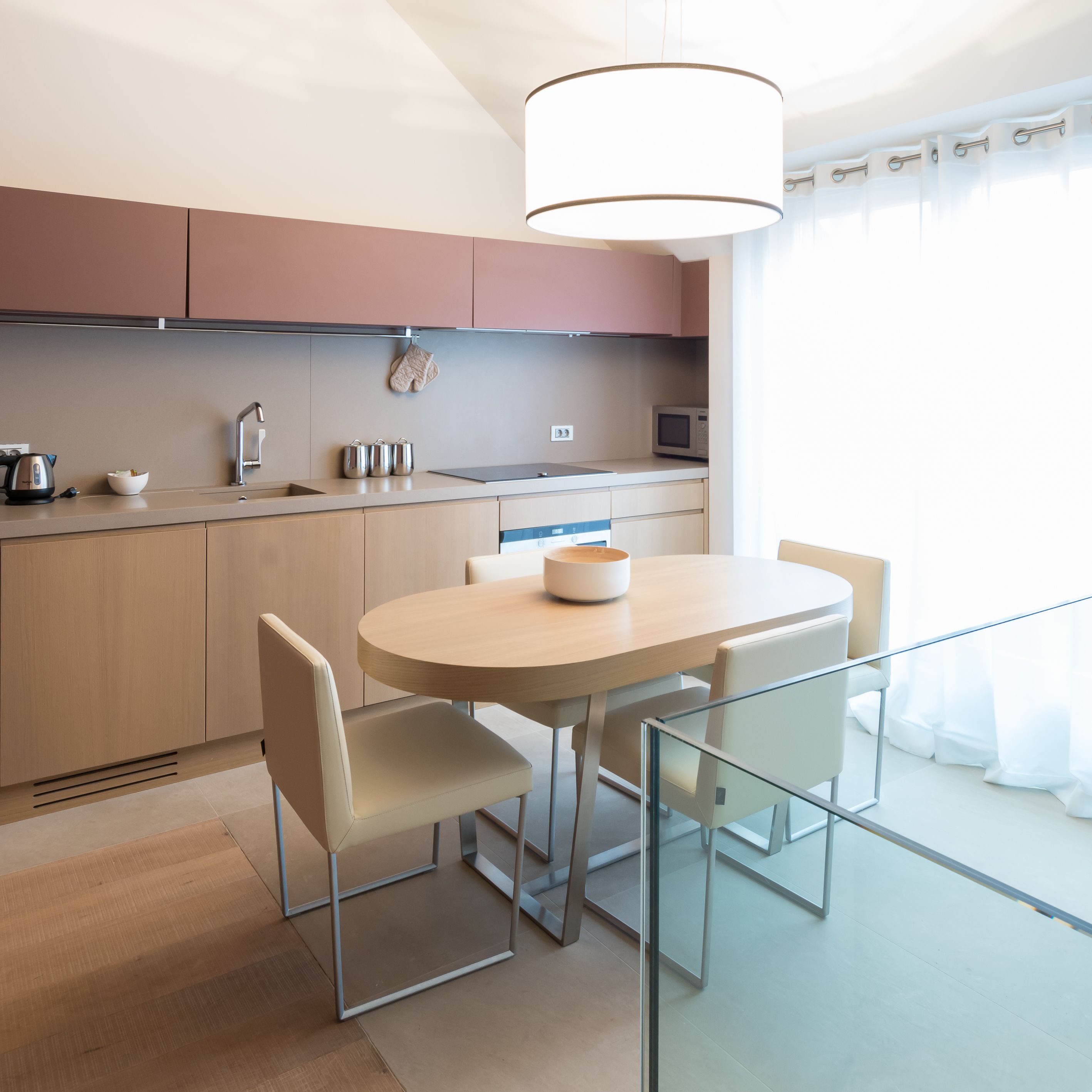 Penthouse, 2 Bedrooms, Balcony | Private kitchen | Full-size fridge, microwave, oven, stovetop