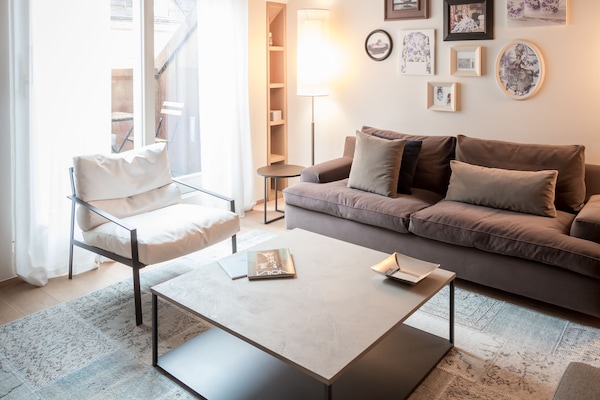 Een flatscreentelevisie