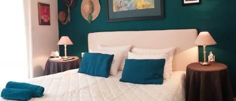 1 室のベッドルーム、アイロン / アイロン台、インターネット、ベッドシーツ