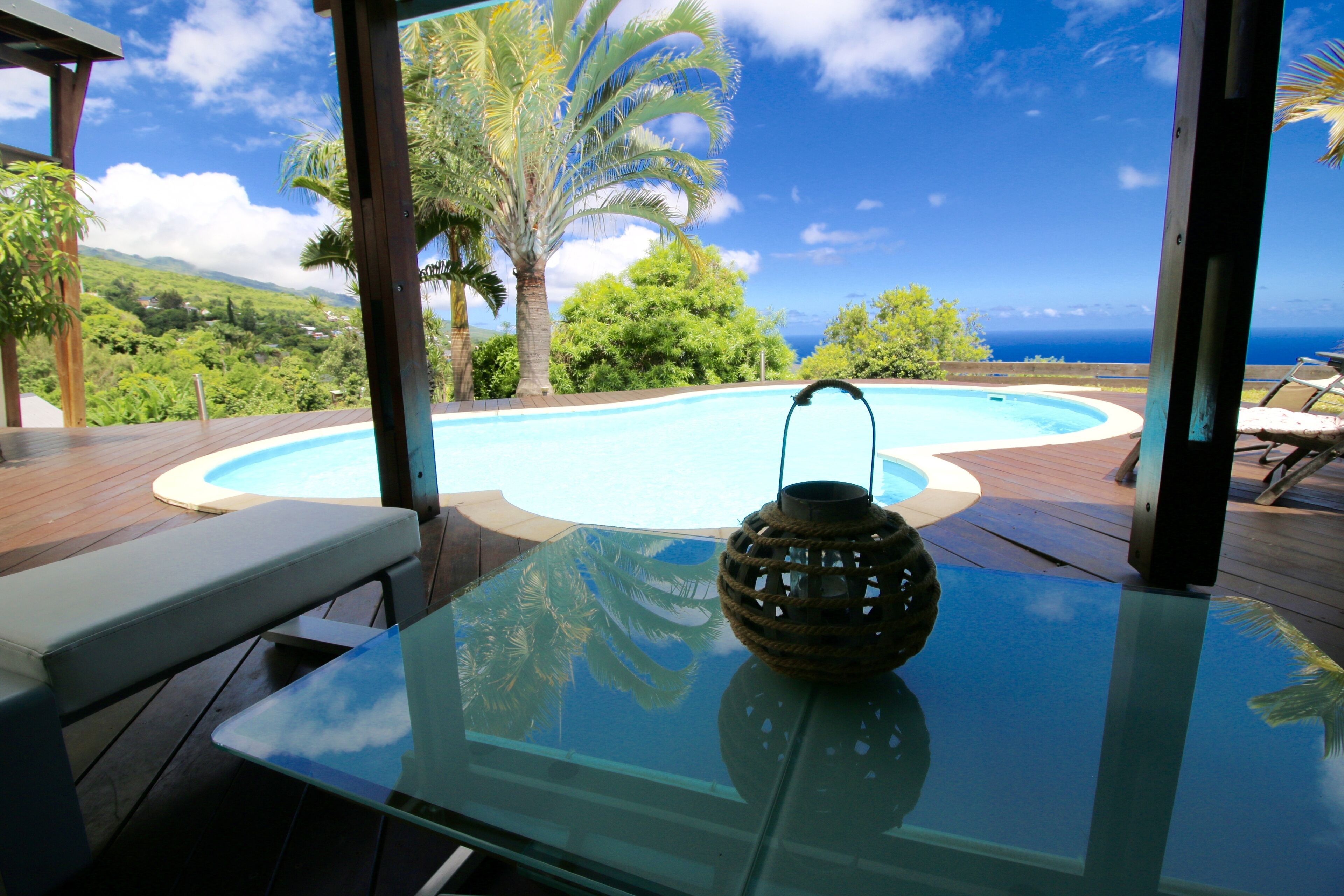 Piscine extérieure, piscine chauffée