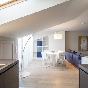 Penthouse | Living area | Flat-screen TV