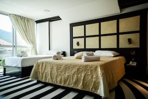 Minibar, in-room safe, desk, rollaway beds
