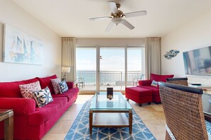 TV, DVD player - Beachfront Destin home w/ gulf views, private balcony & beach access (Destin)